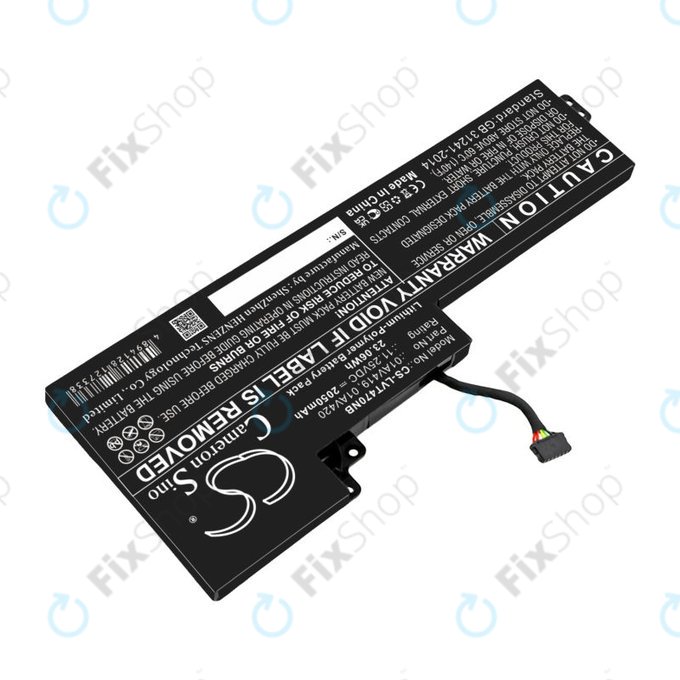 Μπαταρία για Lenovo Thinkpad A285, T470, T480, 2050mAh, Li-Pol, 11.25V, 01AV419, HQ