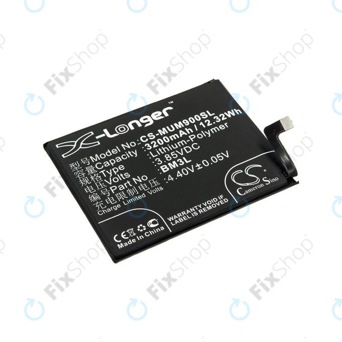 Μπαταρία για Xiaomi Mi 9, 3200mAh, Li-Pol, 3.85 V, BM3L, HQ