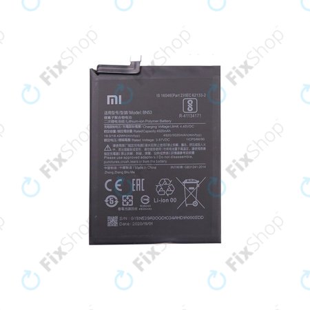 Battery για Xiaomi Redmi Note 9 Pro | 46020000181G | BN53 | 5020mAh | Service Pack