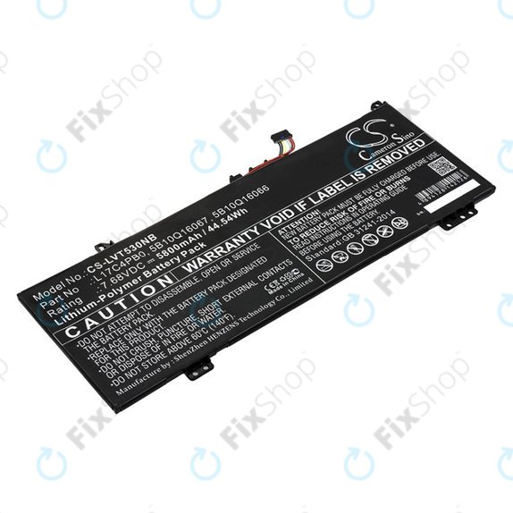 Μπαταρία για Lenovo Air 14, Flex 6, Ideapad 530, Yoga 530, 5800mAh, Li-Pol, 7.68V, L17C4PB0, HQ