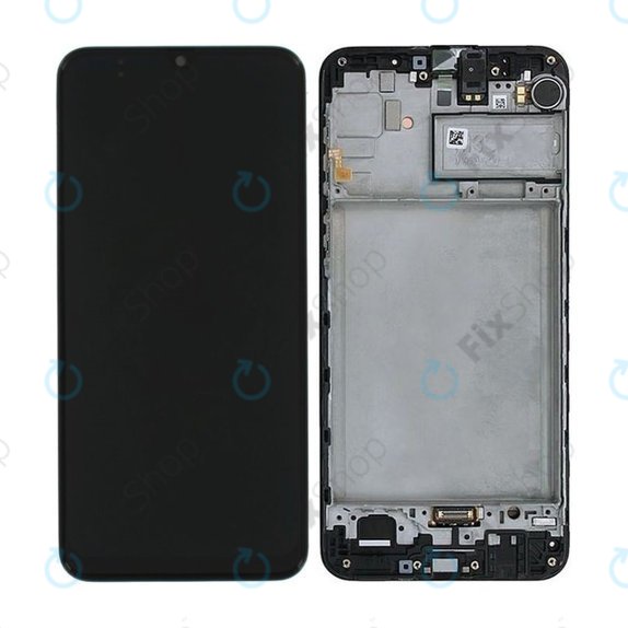 Συγκρότημα οθόνης για Samsung M21, M215F, GH82-22509A, GH82-22836A, GH82-21266A, GH82-21265A, Black, Service Pack