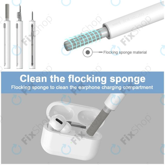 Στυλό Καθαρισμού για Καθαρισμό Τηλεφώνου & Ακουστικών | Λευκό | White