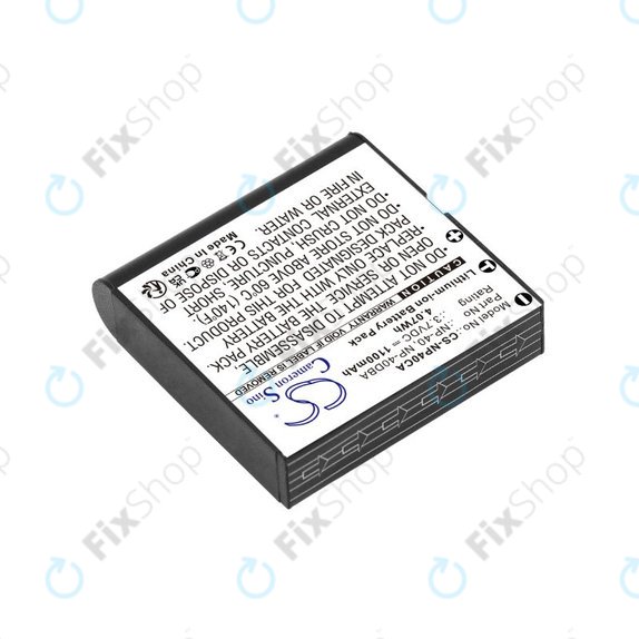 Μπαταρία για Casio Exilim Ex-FC100, 1100mAh, Li-Ion, 3.7V, NP-40, HQ