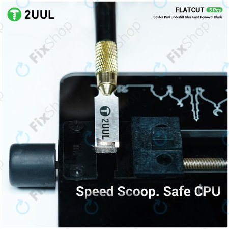 Λεπίδες αφαίρεσης κόλλας underfill, επίπεδης κοπής, 2UUL DA28, 5τμχ/πακέτο