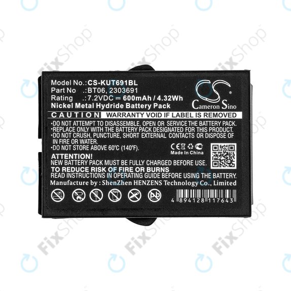 Μπαταρία για Ikusi TM60, 61, 62, 600mAh, Ni-MH, 7.2V, BT06, HQ