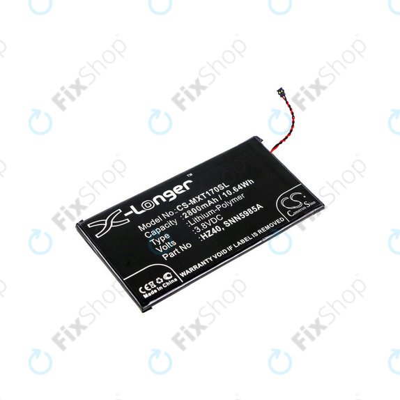 Μπαταρία για Motorola Moto Z2 Play XT1710-09, 2800mAh, Li-Pol, 3.8 V, HZ40, HQ