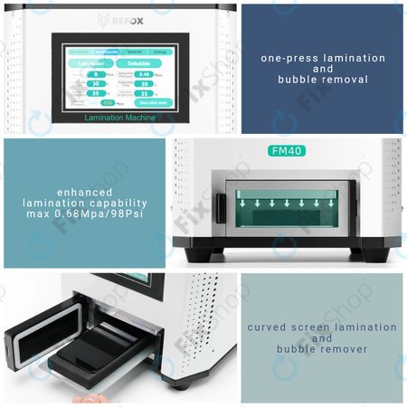 Μηχανή Ελασματοποίησης Οθόνης LCD 3in1 για Refox FM40