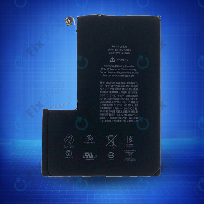 Μπαταρία για iPhone 12 Pro Max, A2466, 3687mAh, Service Pack