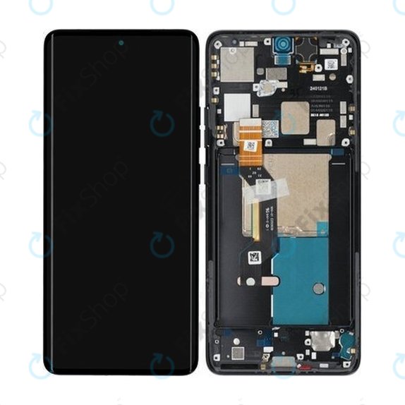 Συγκρότημα οθόνης για Motorola Edge 50 Pro, Black Beauty, Service Pack