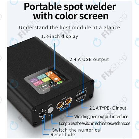 Φορητή Μηχανή Συγκόλλησης Σημείου με Ψηφιακή Οθόνη (5000mAh) για Docreate SW