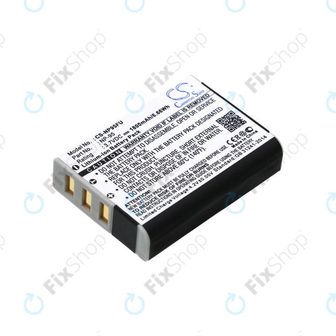 Μπαταρία για Fujifilm FinePix F30, Ricoh GXR, 1800mAh, Li-Ion, 3.7V, DB-90, HQ