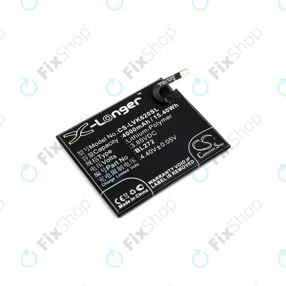 Μπαταρία για Lenovo K6 Power, 4000mAh, Li-Pol, 3.85V, BL272, HQ