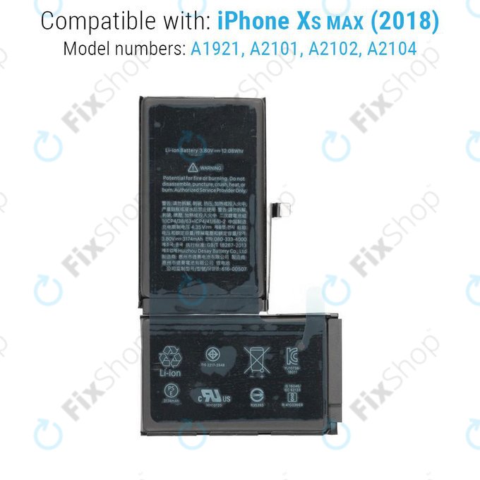 Μπαταρία για iPhone XS Max, 3174mAh, Service Pack