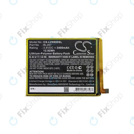 Battery για Lenovo K9 Note | BL287 | 3400mAh | HQ