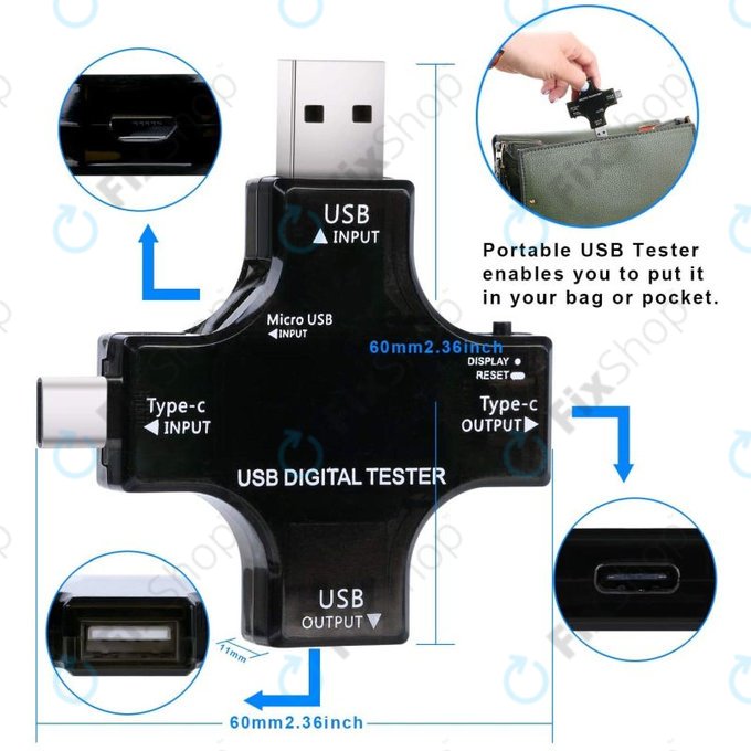 USB Ψηφιακός Ελεγκτής 2in1 (με USB-C & USB 3.0) για Eversame