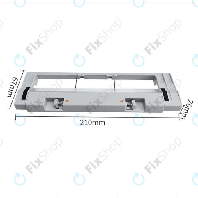 Κάλυμμα Κύριας Βούρτσας για Xiaomi Mi Robot Vacuum Mop (Mijia 1C) | 2 (Mijia 2C) | 2 Pro+ (Mijia 1T) | ασημί | silver