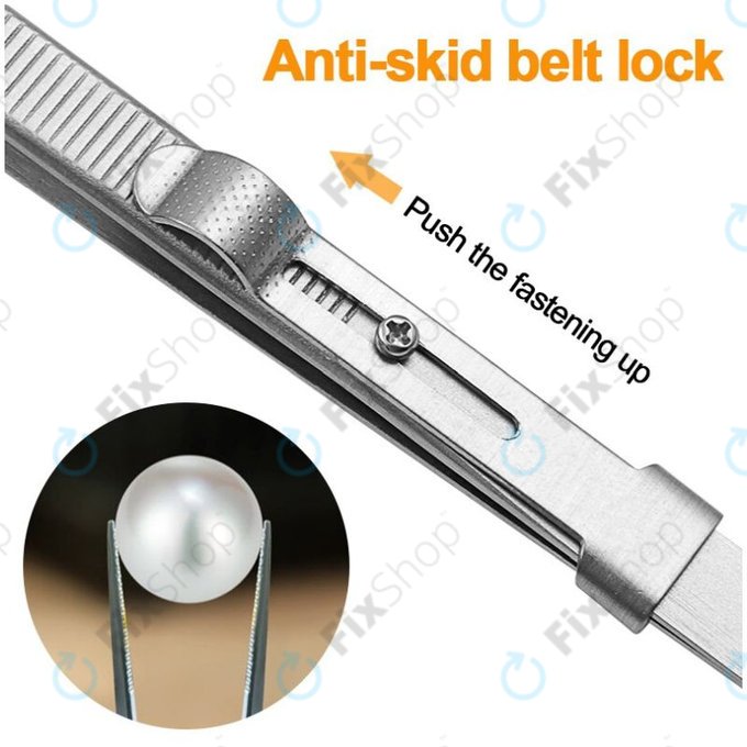 Επαγγελματική Λαβίδα Ανοξείδωτου Χάλυβα με Ευθεία Μύτη (163mm)