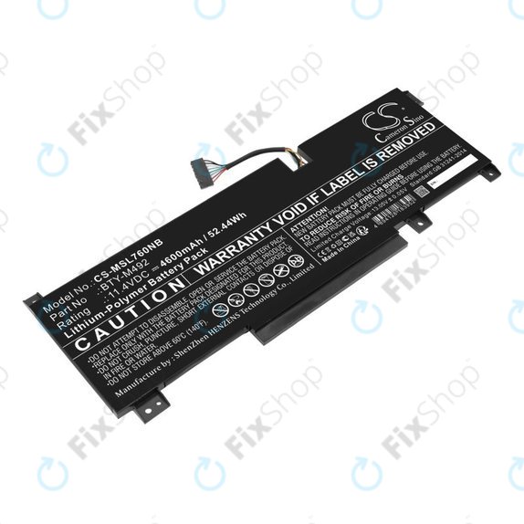 Μπαταρία για MSI Pulse GL76, Katana GF66, Bravo 15, Crosshair 17, 4600mAh, Li-Pol, 11.4V, BTY-M492, HQ
