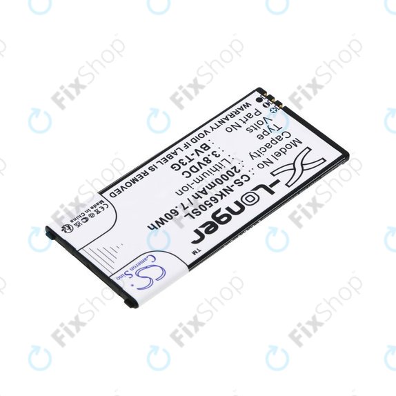 Μπαταρία για Nokia Lumia 650, 2000mAh, Li-Ion, 3.8V, BV-T3G, HQ