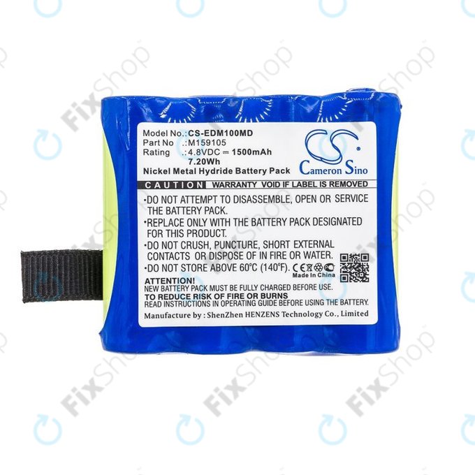 Μπαταρία για Edan Cs-01, Edan H100, Edan H100b, Edan H100n, 1500mAh, Ni-MH, 4.8V, 4XNR49AA1500P, HQ