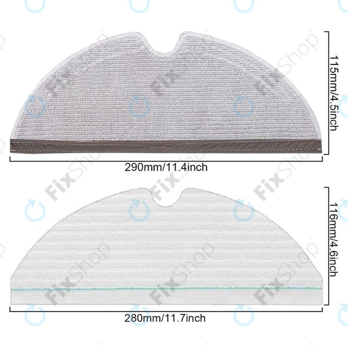 Standard Σετ (Λευκό) για Xiaomi Roborock Q7 | Q7+ | Q7 Max | Q7 Max+ | T8 | Λευκό | White