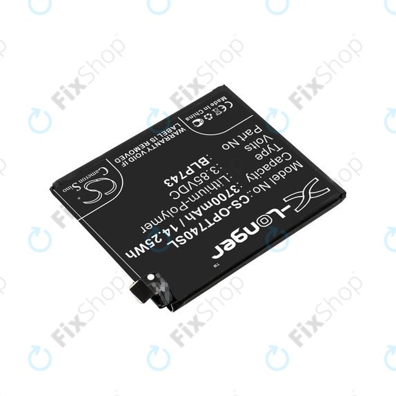 Μπαταρία για OnePlus 7T, 3700mAh, Li-Pol, 3.85 V, BLP743, HQ