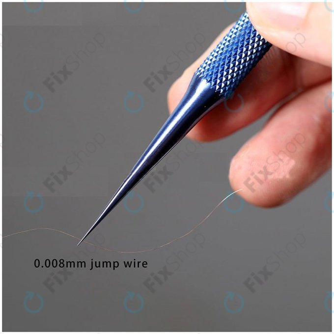 Λαβίδα από Κράμα Τιτανίου με Ευθεία Κεφαλή - 0.1mm για Ακριβές Άλμα Καλωδίου για 2UUL BlueT Straight Head