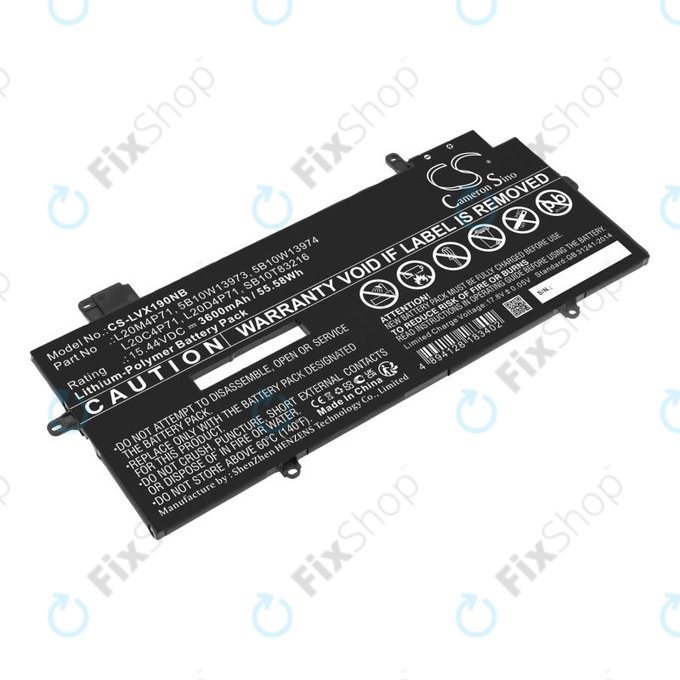 Μπαταρία για Lenovo Thinkpad X1 Carbon G9, G10, X1 Yoga Gen 6, 7, 3600mAh, Li-Pol, 15.44V, 5B10W13973, HQ