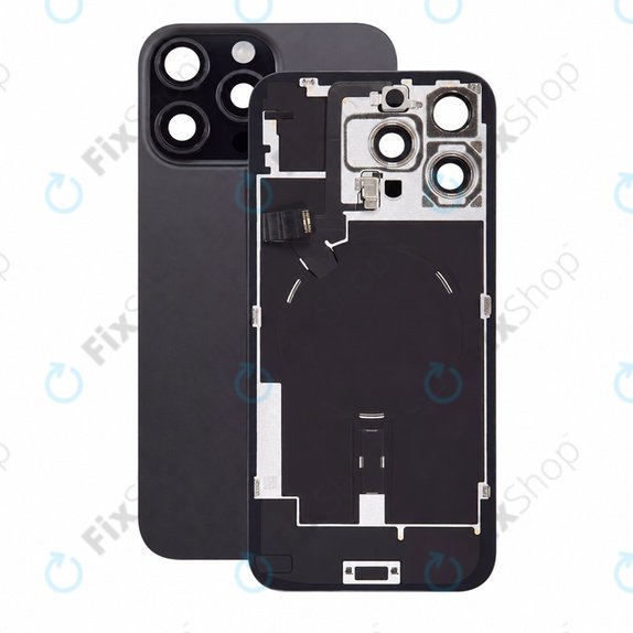 Γυαλί πίσω περιβλήματος για iPhone 16 Pro Max, Black Titanium, Pulled A