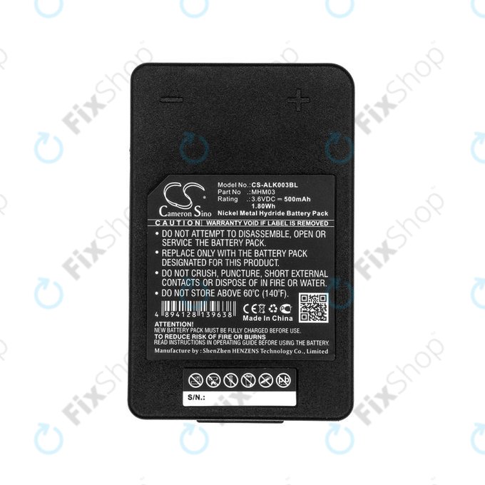 Μπαταρία για Autec LK Neo, 500mAh, Ni-MH, 3.6V, MHM03, R0BATT00E11A0, HQ