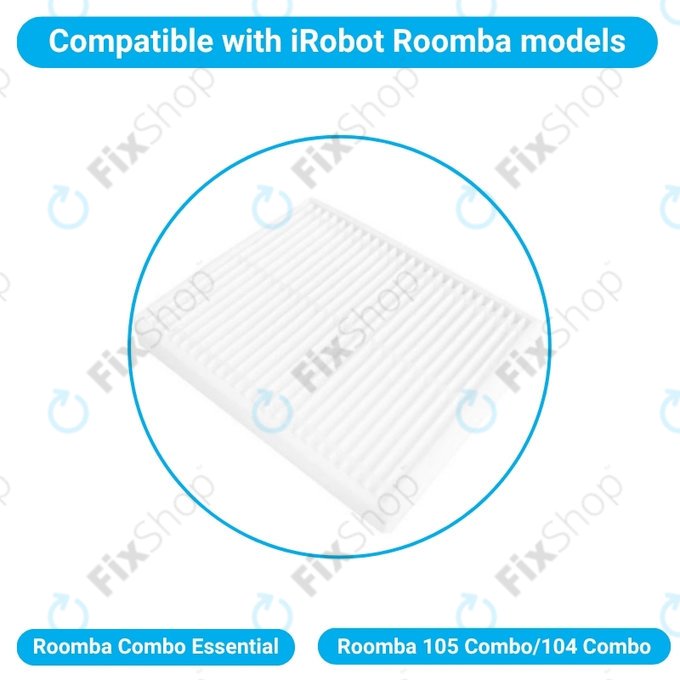 Φίλτρο σκόνης, 2 τεμ. για iRobot Roomba Combo Essential, Roomba 105 Combo, 104 Combo