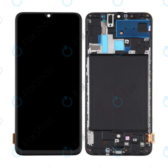 Συγκρότημα οθόνης για Samsung A70, A705F, Black, Aftermarket