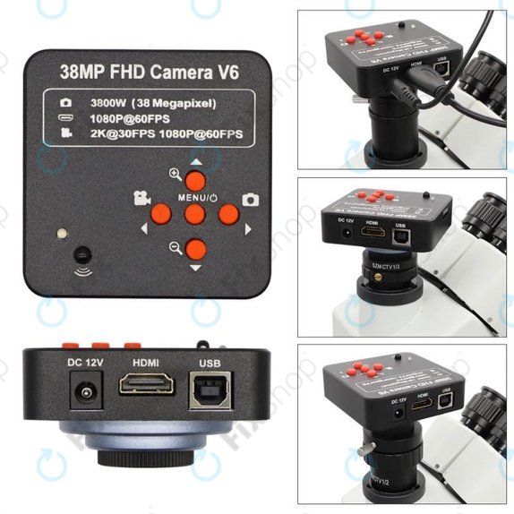 Μικροσκόπιο FX179 - Κάμερα 38MP, HDMI