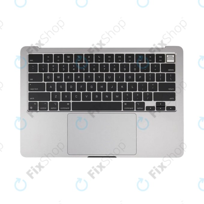 Άνω πλαίσιο πληκτρολογίου για MacBook Air 13", A3113 (2024), με πληκτρολόγιο US και μπαταρία, Space Gray, 661-40227, Genuine Apple