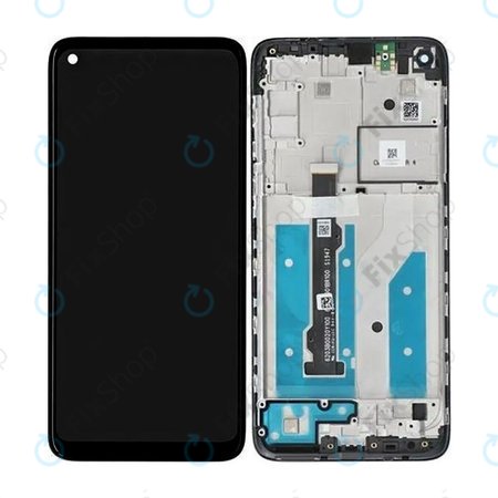 Συγκρότημα οθόνης για Motorola Moto G8, XT2045, Μαύρο, Black, Service Pack
