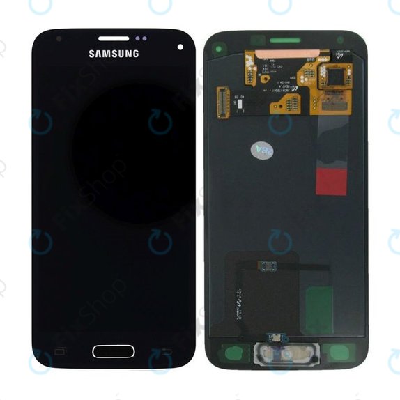 Οθόνη με οθόνη αφής για Samsung S5 Mini, G800F, GH97-16147A, Charcoal Black, Service Pack