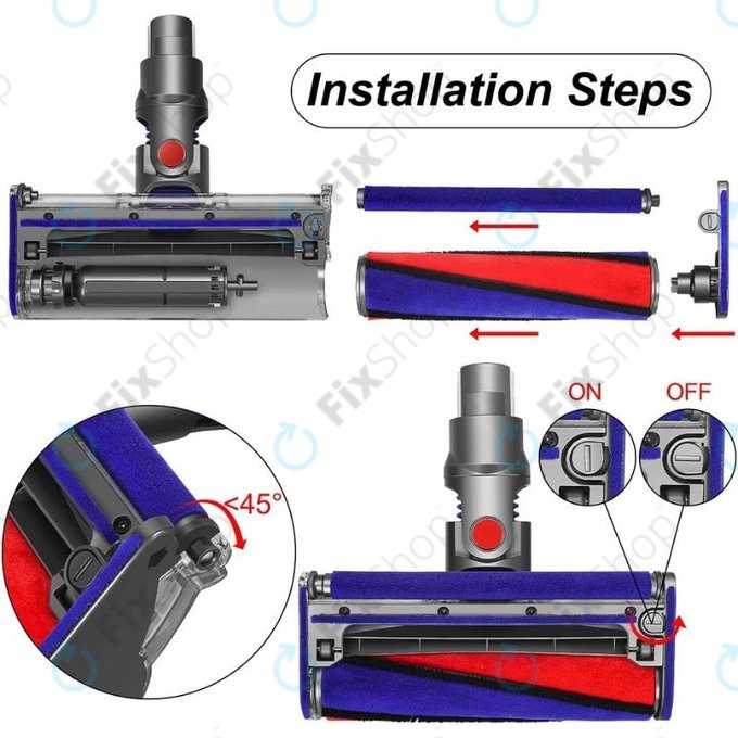Κεφαλή Δαπέδου για Dyson V-series | Outsize