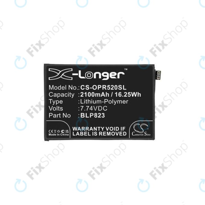 Μπαταρία για Oppo Reno 5 Pro, BLP823, 2100mAh, HQ