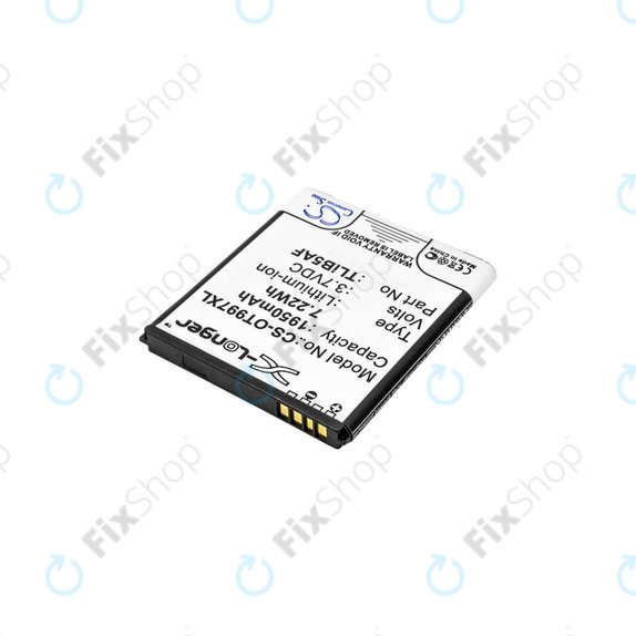 Μπαταρία για Alcatel One Touch 997, X Pop, TCL S710, S800, 1950mAh, Li-Ion, 3.7V, TLiB5AF, HQ