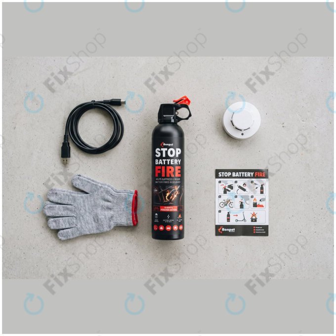 Bonpet Σπρέι πυρόσβεσης για μπαταρίες λιθίου, 500 ml, E-Bike & Scooter Edition