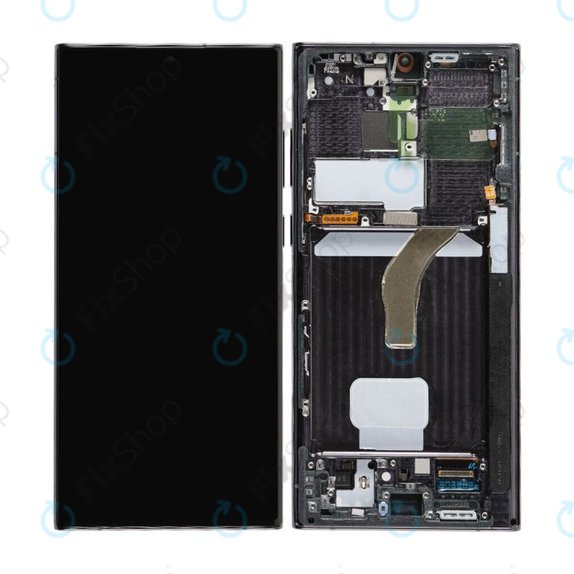 Συγκρότημα οθόνης για Samsung S22 Ultra, S908B, Phantom Black, Aftermarket