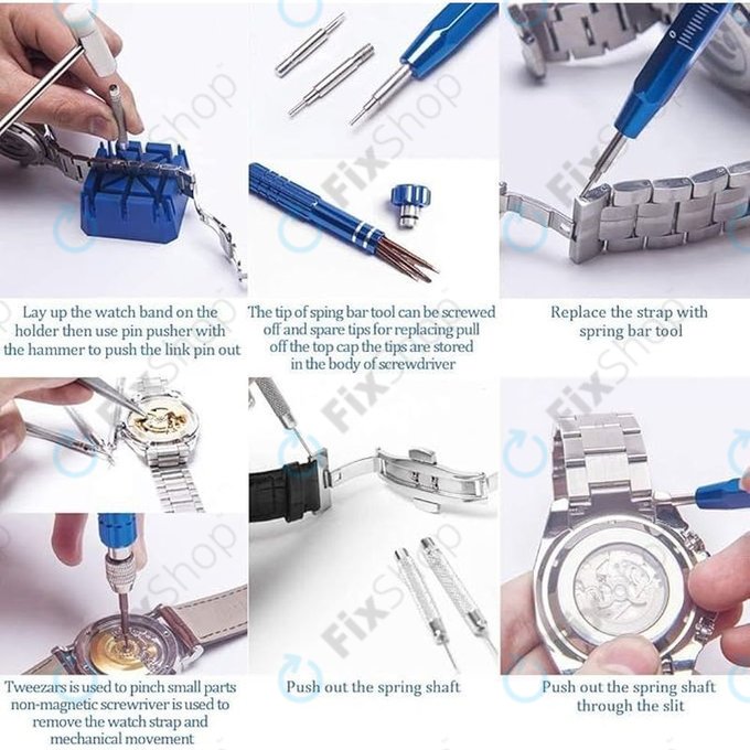 Σετ Εργαλείων Επισκευής Ρολογιών - 185τμχ