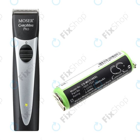 Μπαταρία για Moser Easy Style 1881, 2000mAh, Ni-MH, 1.2V, 1852-7531, HQ