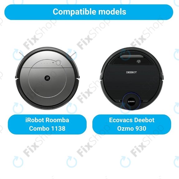 Σετ ανταλλακτικών για iRobot Roomba Combo 1138, Ecovacs Deebot Ozmo 930 (1x Κύρια βούρτσα, 2x Φίλτρα, 2 ζεύγη πλευρικών βουρτσών, 2x Πανιά σφουγγαρίσματος)