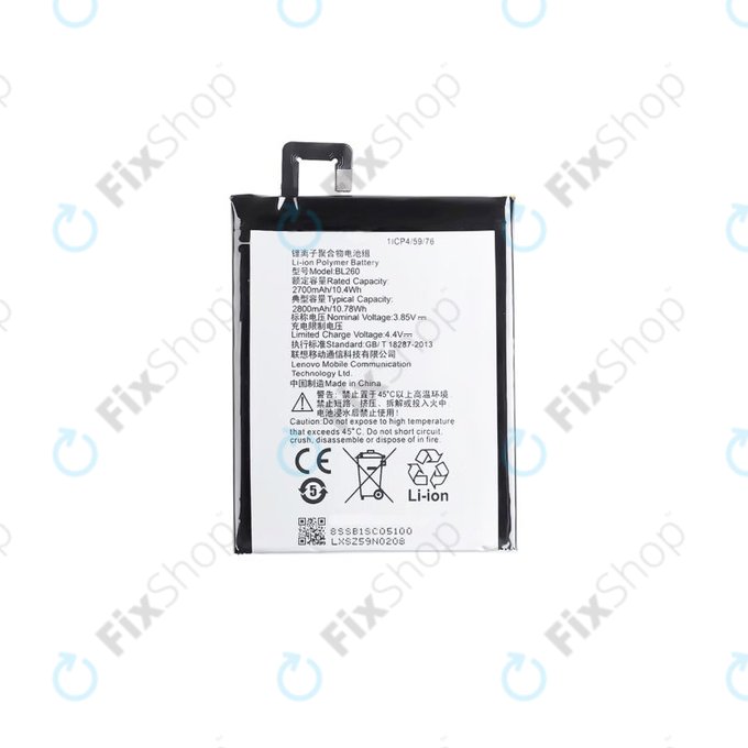 Μπαταρία για Lenovo VIBE S1 Lite, BL260, 2800mAh