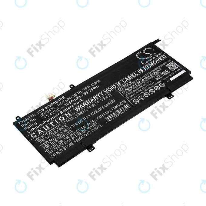 Μπαταρία για HP Spectre X360 13, 3850mAh, Li-Pol, 15.4V, HSTNN-OB1B, HQ