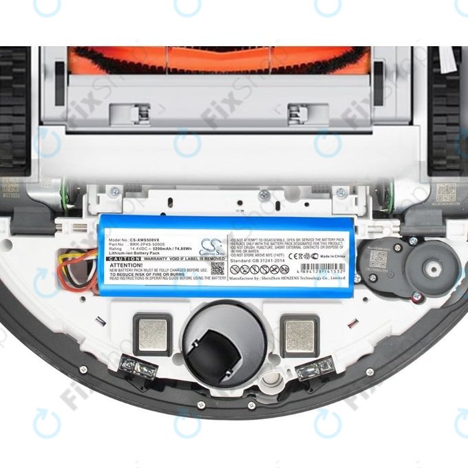 Μπαταρία για Xiaomi Mi Robot Vacuum Mop-series, BRR-2P4S-5200, 14.4V, 5200mAh, HQ