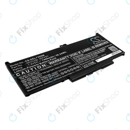 Μπαταρία για Dell Latitude 13 7300, 14 7400, 7400mAh, Li-Pol, 7.6V, 05VC2M, HQ