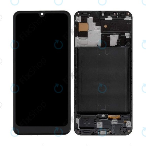 Συγκρότημα οθόνης για Samsung A50, A505F, Black, Aftermarket