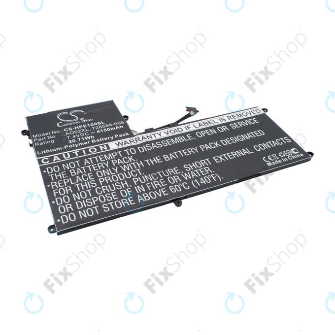 Μπαταρία για HP Elitepad 1000, Elitepad 1000 G2, Ultrabook Ao02xl Series, 4150mAh, Li-Pol, 7.4V, AO02XL, HQ
